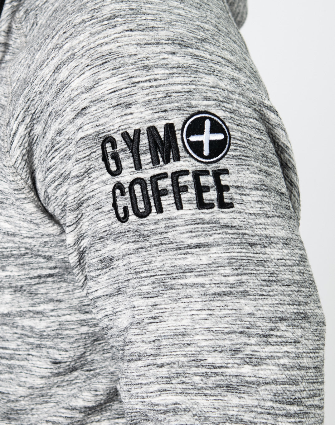 Gym+Coffee Fleck Hoodie (Mens) - Grey