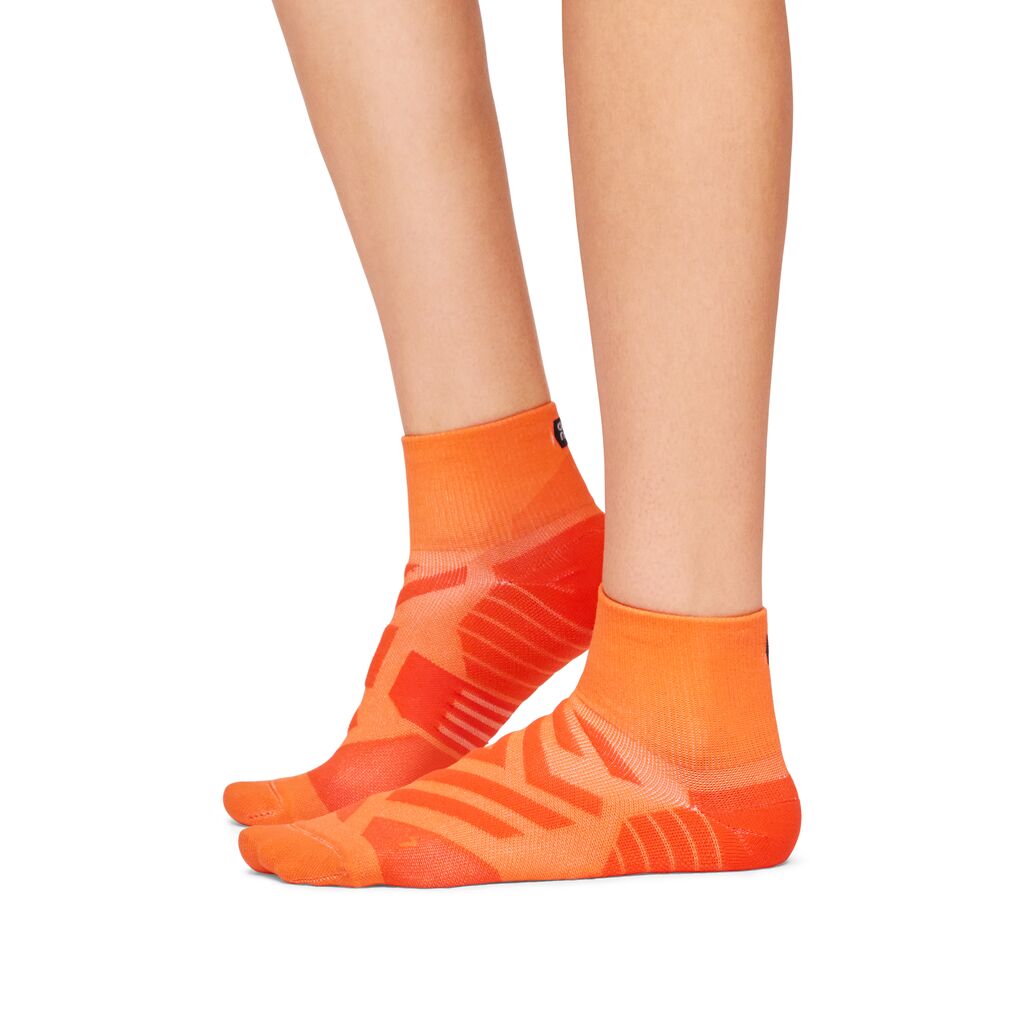On Running Performance Mid Sock (Womens) - Flame/Spice