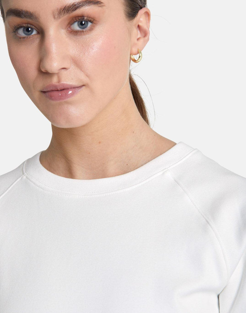 Gym+Coffee Essential Crew (Womens) Ivory White Prosportswear Ltd T