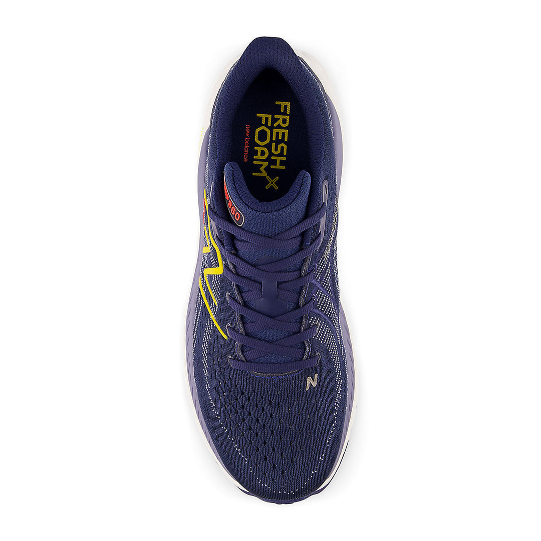New Balance Fresh Foam X 860 v13 Wide (Mens) - Navy with ginger lemon and neo flame