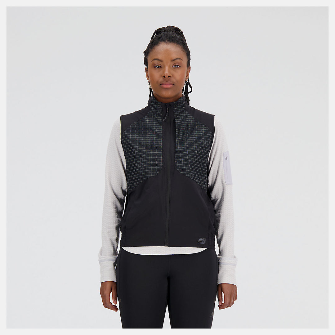 New Balance Impact Run Luminous Packable Vest (Womens) - Black