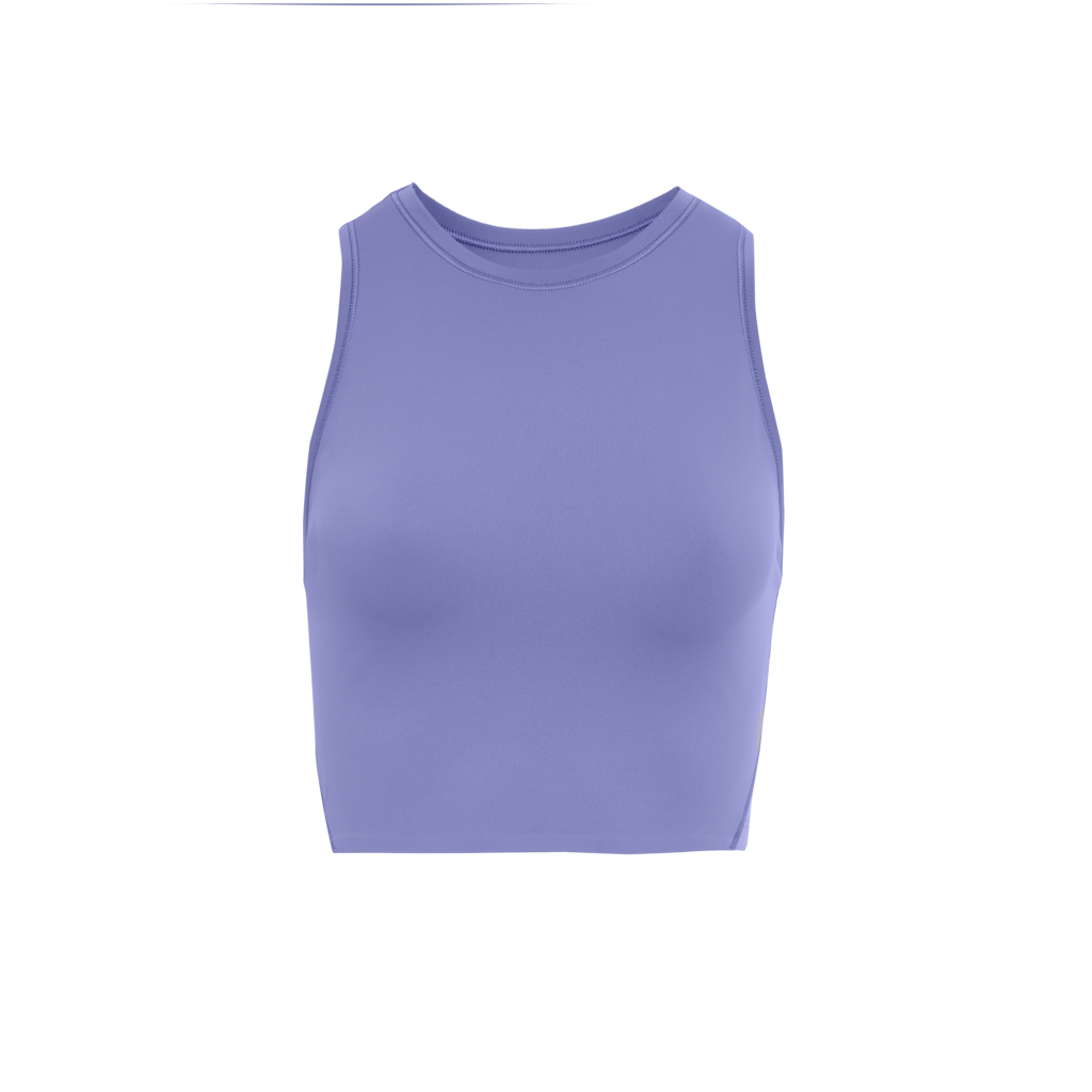 On Running Movement Crop (Womens) - Blueberry/Feather