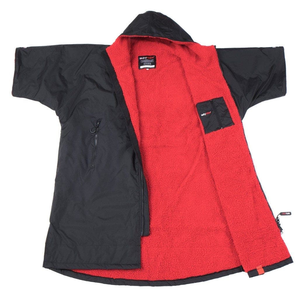 Dryrobe Dryrobe Advance Short Sleeve - Black/Red