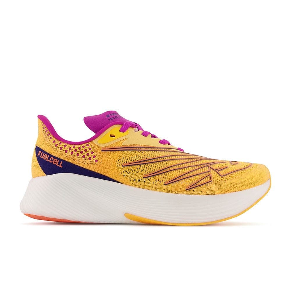 New Balance Fuel Cell RC Elite v2 (Men's) - Vibrant apricot with magenta pop and victory blue