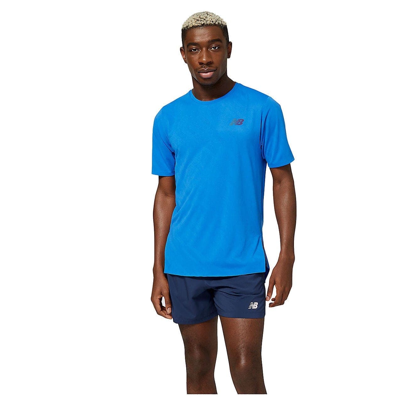 New Balance Q Speed Jacquard Short Sleeve T Shirt (Men's) - Cobalt