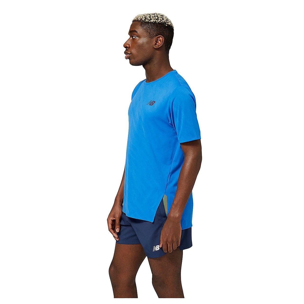 New Balance Q Speed Jacquard Short Sleeve T Shirt (Men's) - Cobalt