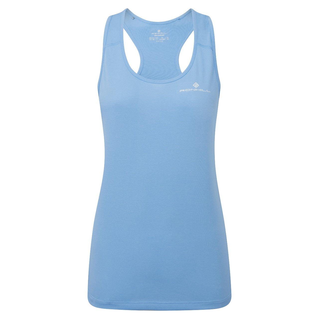 Core Vest (Womens) - Cornflower Blue/Bright White - RunActive