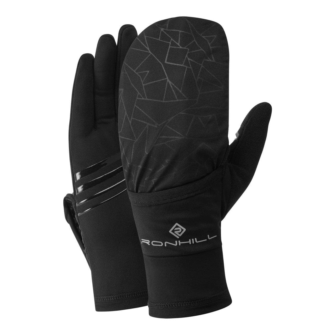 Ronhill Wind-Block Flip Glove -  All Black