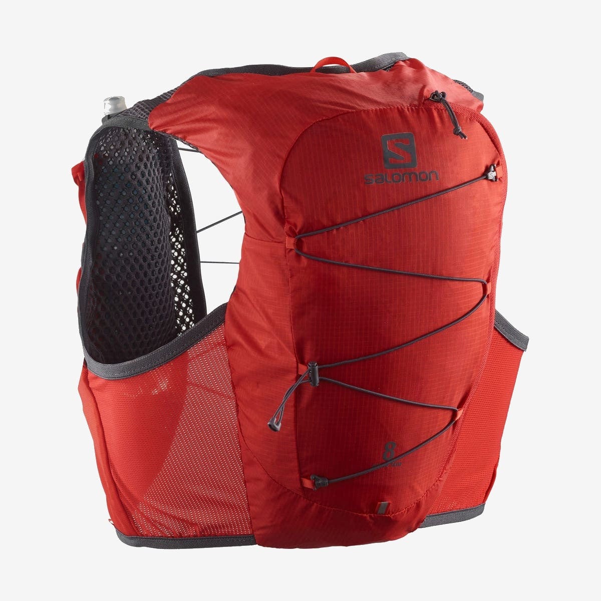 Salomon Active Skin 8 Set with Flasks - Fiery Red