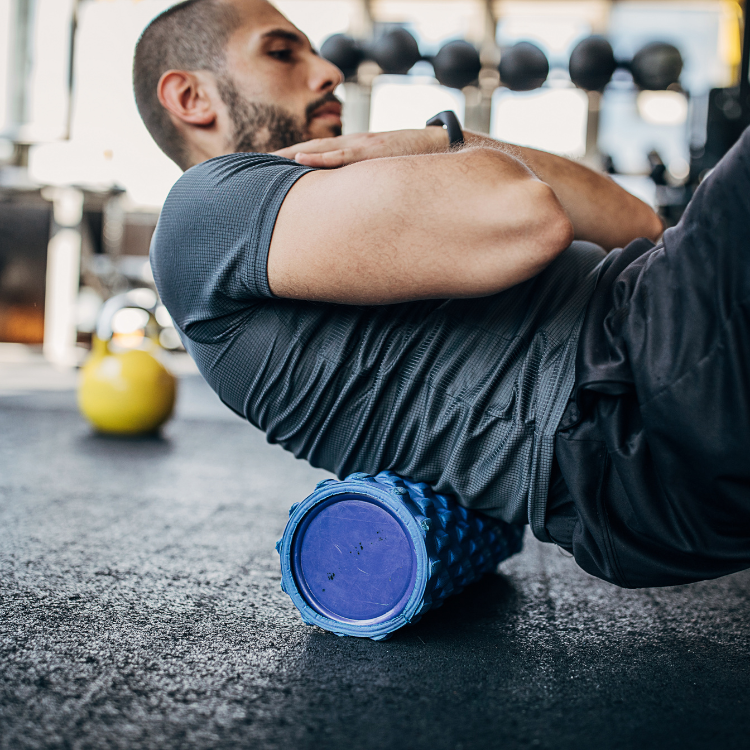 How to use a foam roller to ease tight tired legs and your back