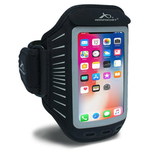 Armpocket Racer Phone Carrier - Black/Reflective Silver