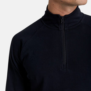 Gym+Coffee Essential Half Zip (Mens) - Black