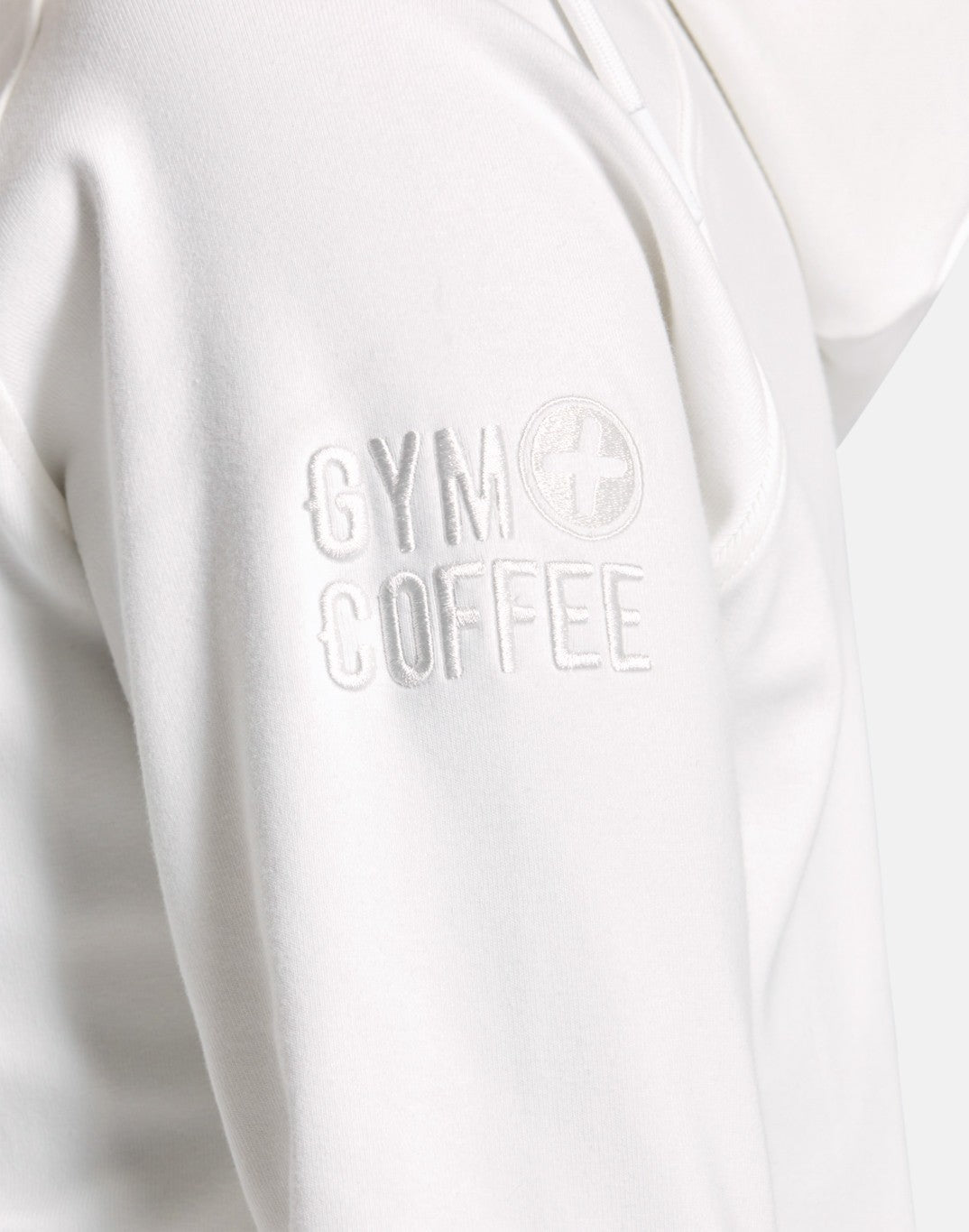 Gym+Coffee Essential Zip Hoodie (Womens) - Ivory White