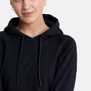 Gym+Coffee Essential Hoodie (Womens) - Black