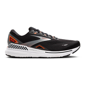 Brooks Adrenaline GTS 23 (Men's) - Black/ Mandarin Red/Silver