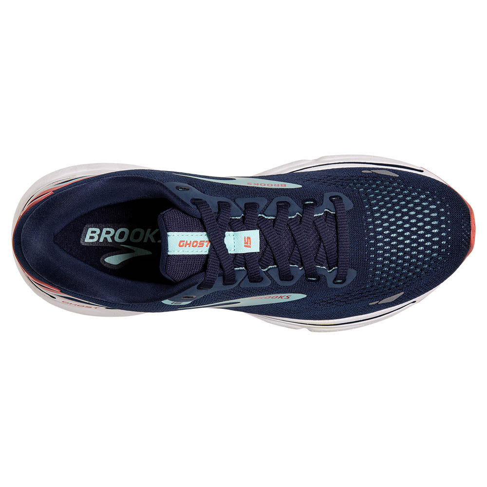 Brooks Ghost 15 (Womens) - Peacoat/Canal Blue/Rose