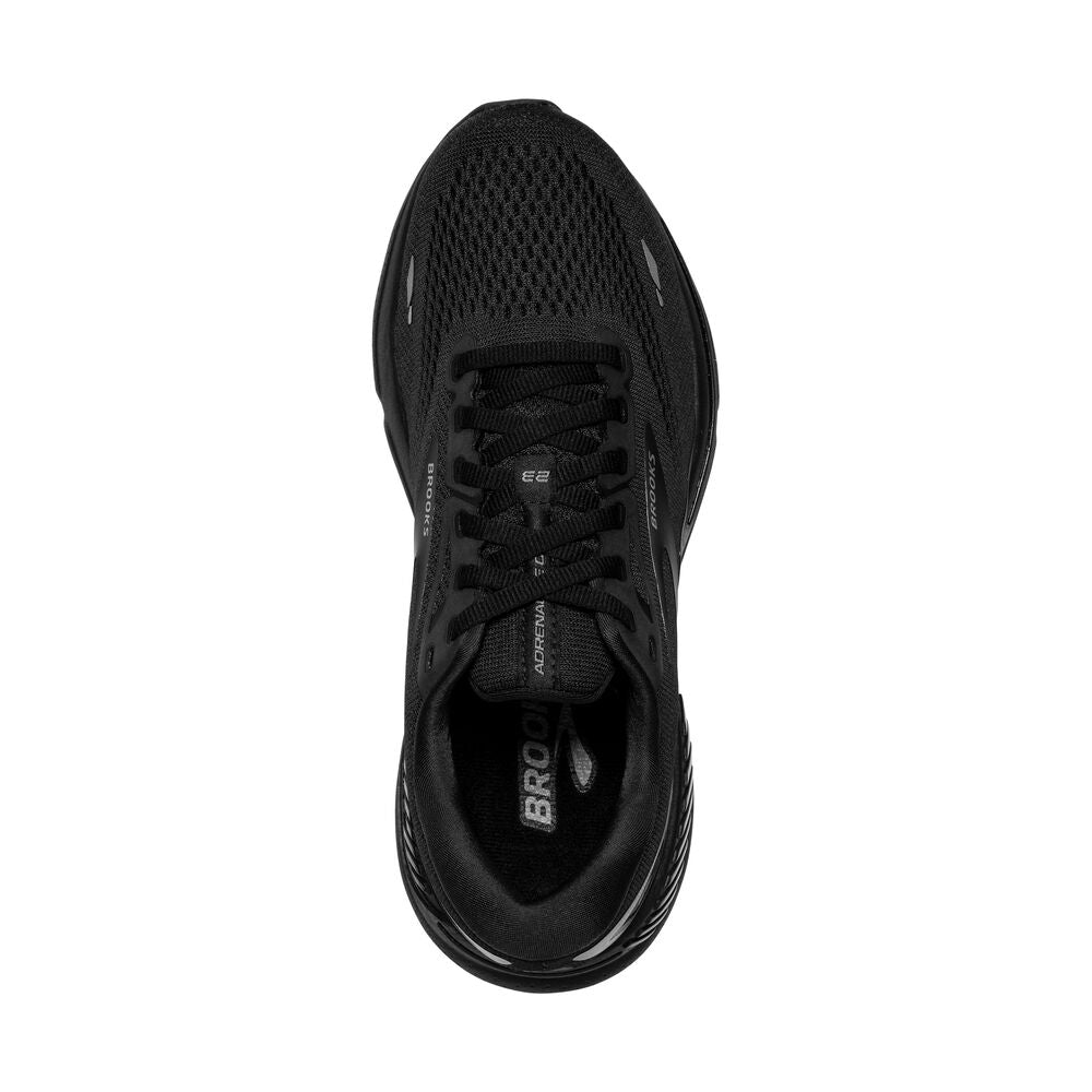 Brooks Adrenaline GTS 23 Wide (Womens) - Black/Black/Ebony