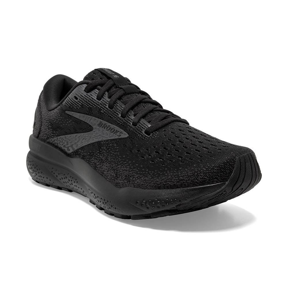 Brooks Ghost 16 Wide (Womens) - Black/Black/Ebony