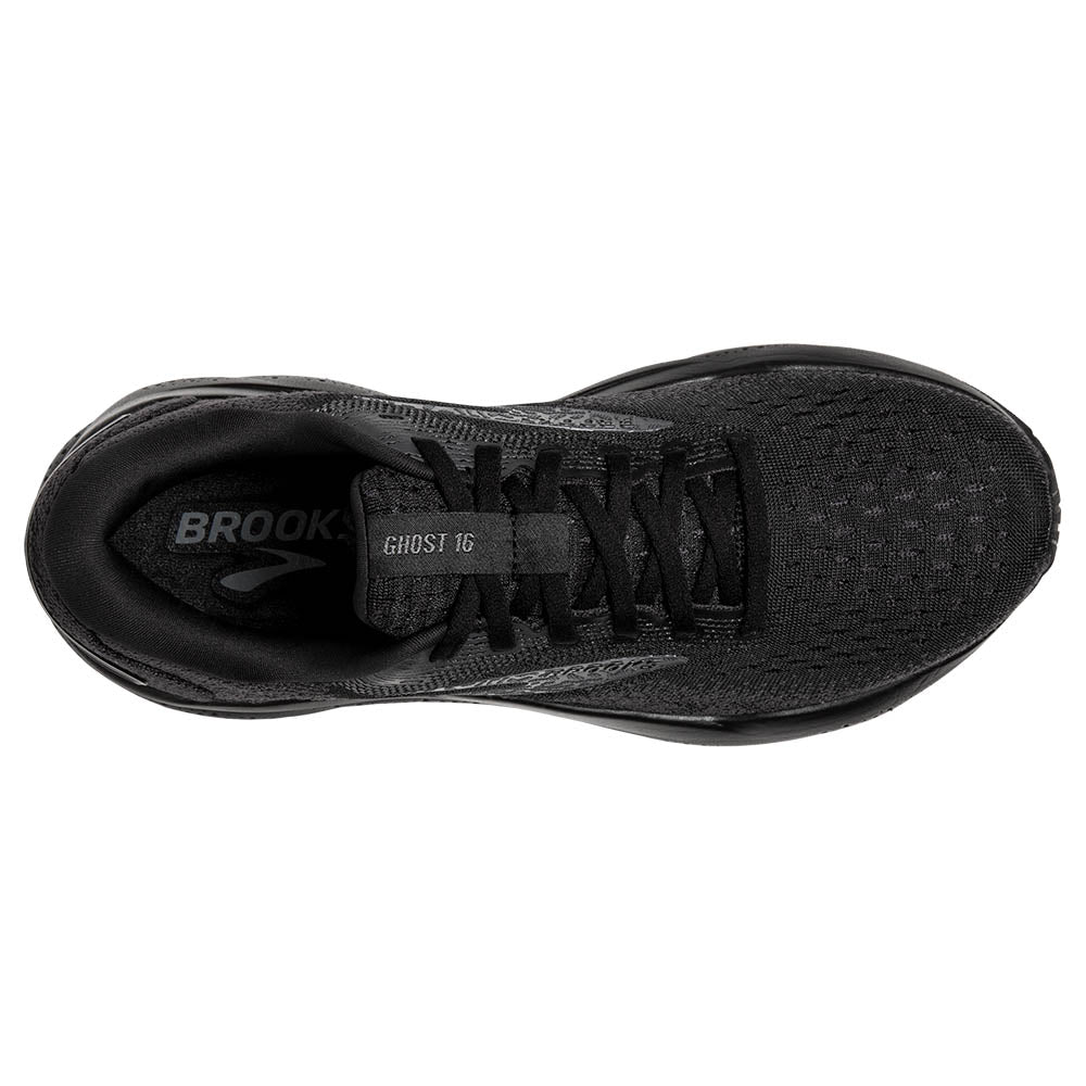 Brooks Ghost 16 Wide (Womens) - Black/Black/Ebony