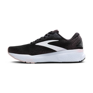 Brooks Ghost 16 (Womens) - Black/White/Orchid Ice