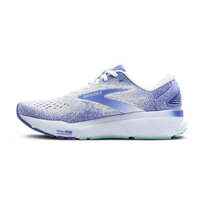 Brooks Ghost 16 (Womens) -  White/Amparo Blue/Limpet Shell