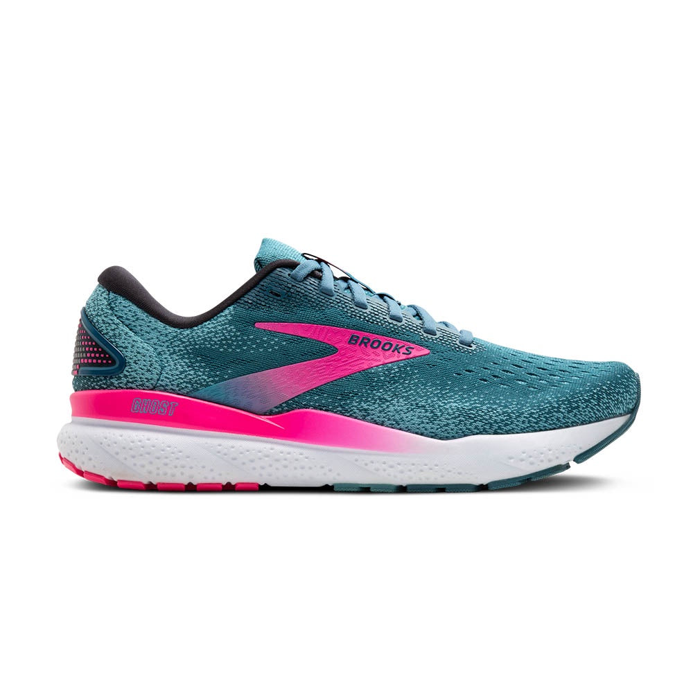 Brooks Ghost 16 (Womens) - Blue/Pink/Moroccan Blue