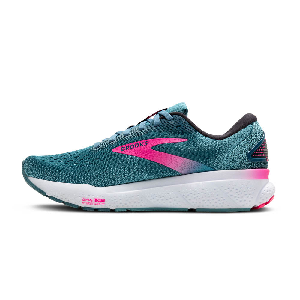 Brooks Ghost 16 (Womens) - Blue/Pink/Moroccan Blue