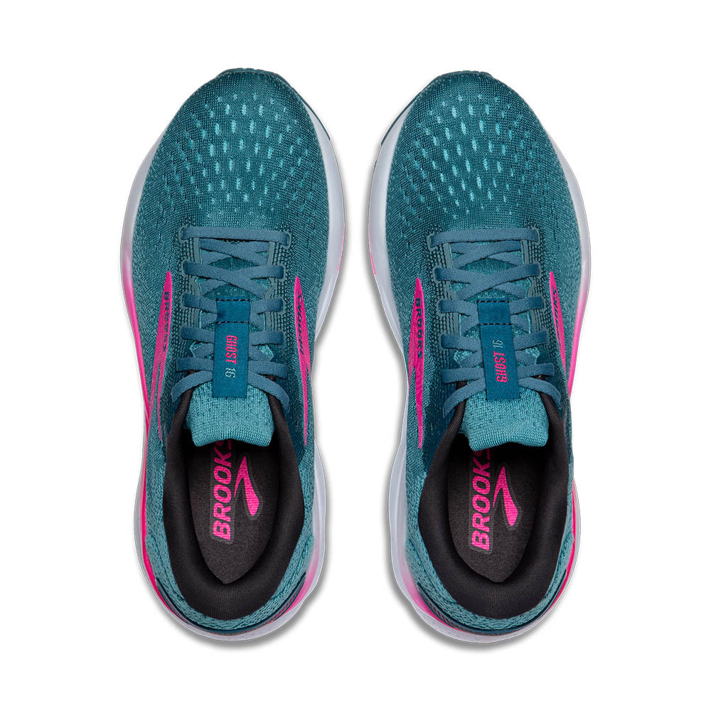 Brooks Ghost 16 (Womens) - Blue/Pink/Moroccan Blue