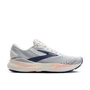 Brooks Adrenaline GTS 24 (Womens) - Grey/Blue Ribbon/Peach