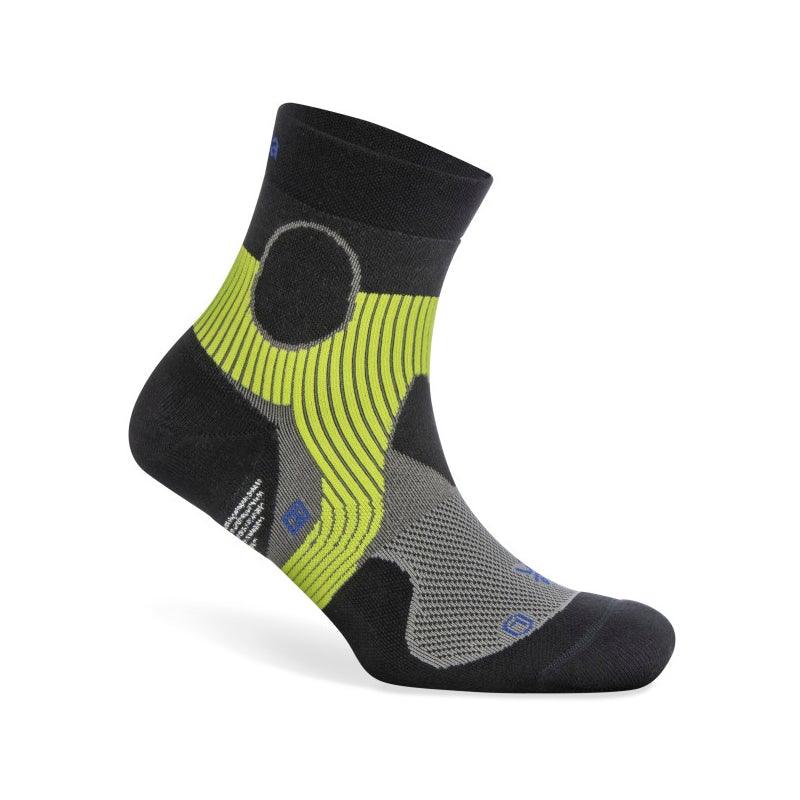 Balega Support Quarter Running Socks - Light Grey/Black