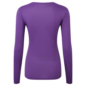 Ronhill Core Long Sleeve Tee (Womens) - Regal Purple/Acid