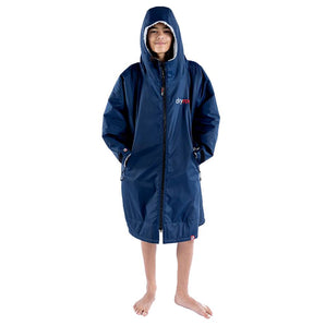 Dryrobe Advance Kids Long Sleeve - Navy Blue/Grey