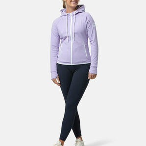 Gym+Coffee Chill Zip Hoodie (Womens) - Lilac