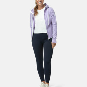 Gym+Coffee Chill Zip Hoodie (Womens) - Lilac