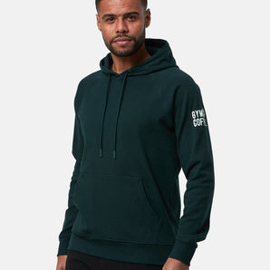 Gym+Coffee Chill Pullover Hoodie (Mens) - Moss Green