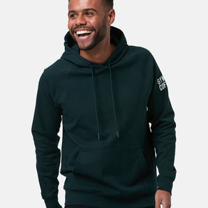 Gym+Coffee Chill Pullover Hoodie (Mens) - Moss Green