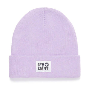 Gym+Coffee Knit Beanie - Deep Lilac