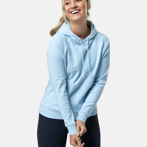 Gym+Coffee Chill Pullover Hoodie (Womens) - Baby Blue