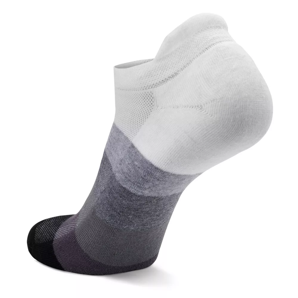 Balega Hidden Comfort Gradient Socks - White/ Asphalt