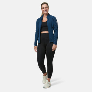 Gym+Coffee Adaptive Zip (Womens) - Petrol Blue