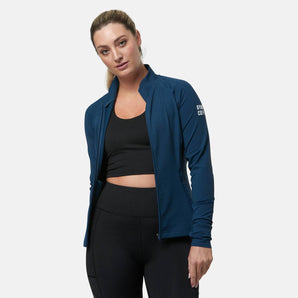 Gym+Coffee Adaptive Zip (Womens) - Petrol Blue