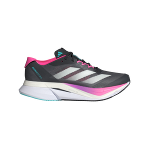 Adidas Adizero Boston 12 (Womens) - Grey Five/Crystal Jade/Lucid Pink