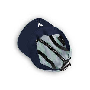 Vaga Feather Racing Cap - Electric Mint/Navy Blue