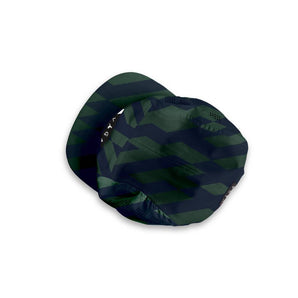 Vaga Ltd Print Feather Racing Cap - Racing Green/Navy Blue