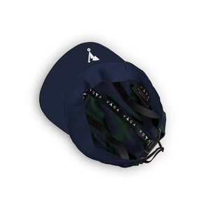 Vaga Ltd Print Feather Racing Cap - Racing Green/Navy Blue