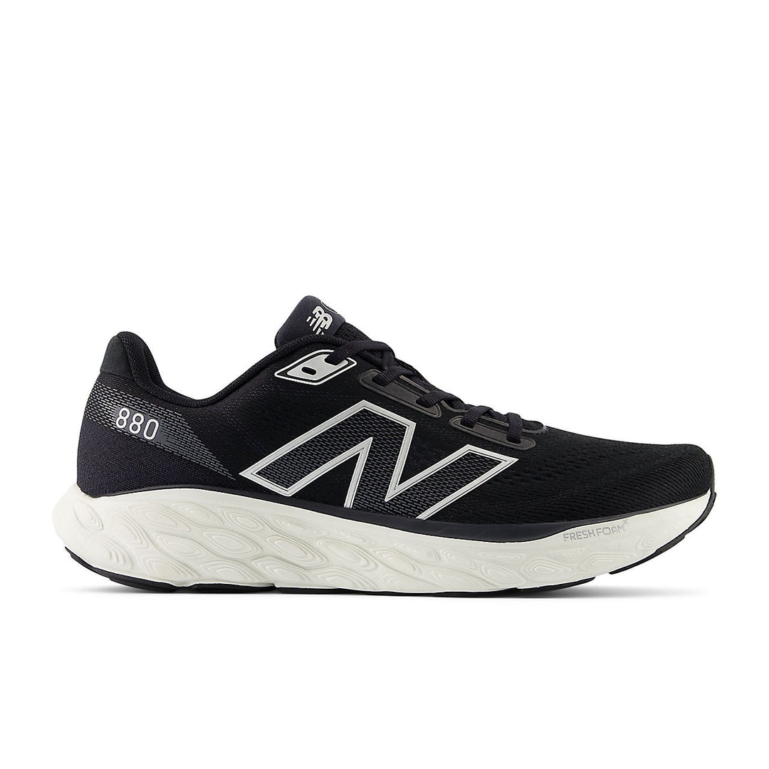 New Balance Fresh Foam X 880 v14 (Mens) - Black with Sea Salt and Silver Metallic