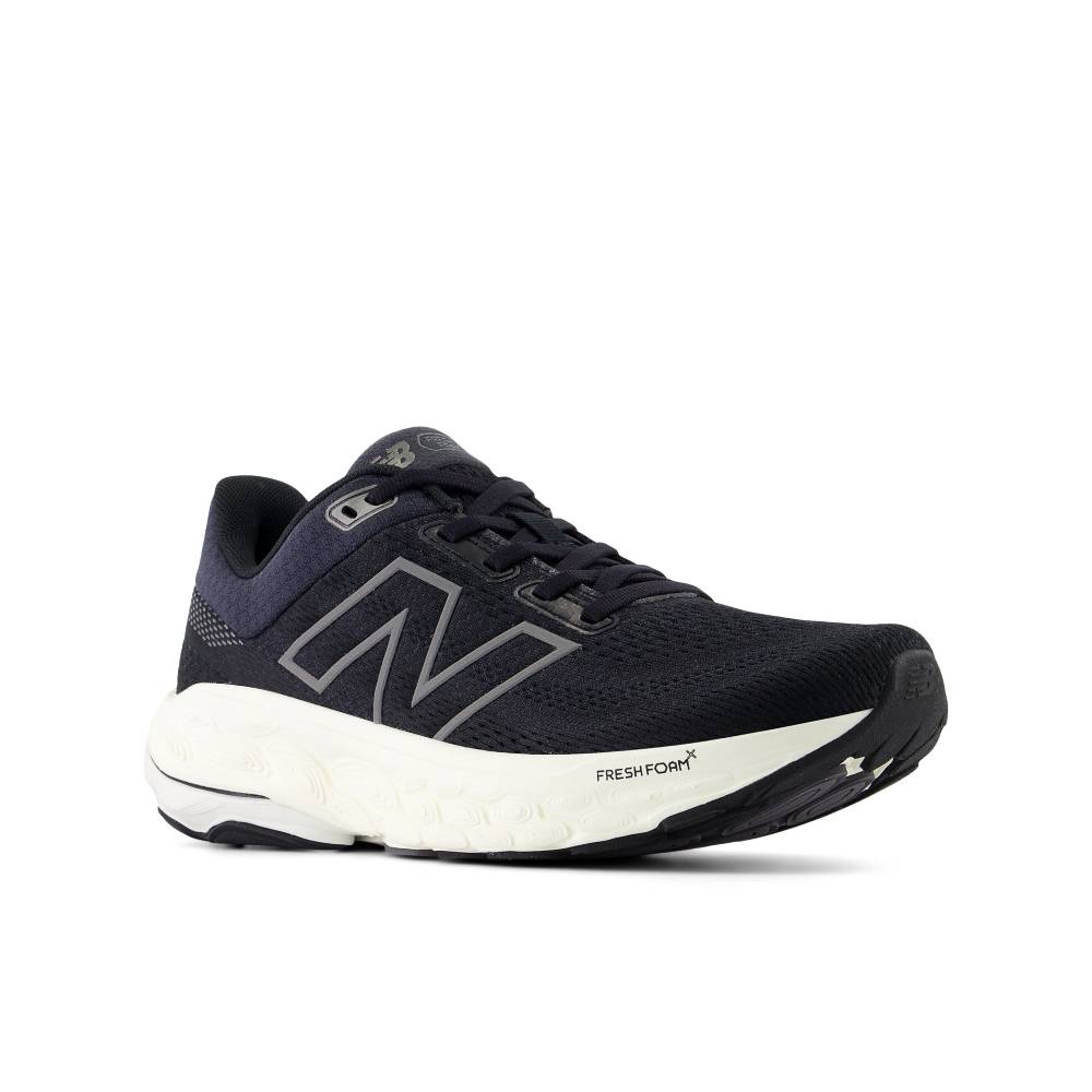 New Balance 860 v14 Wide (Womens) - Black with Phantom and Sea Salt