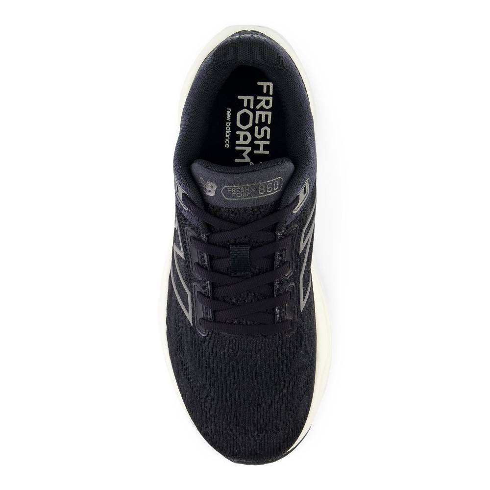 New Balance 860 v14 Wide (Womens) - Black with Phantom and Sea Salt