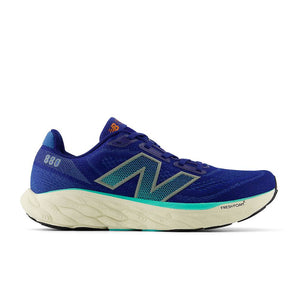 New Balance Fresh Foam X 880 v14 Wide (Mens) - Inkwell  with Cyber Jade and Dark Silver Metallic