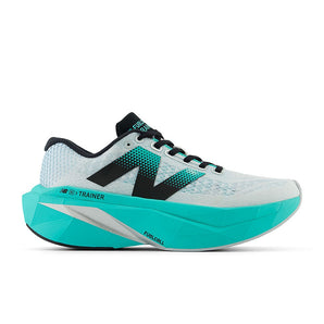 New Balance FuelCell SuperComp Trainer v3 (Womens) -White with Cyber Jade